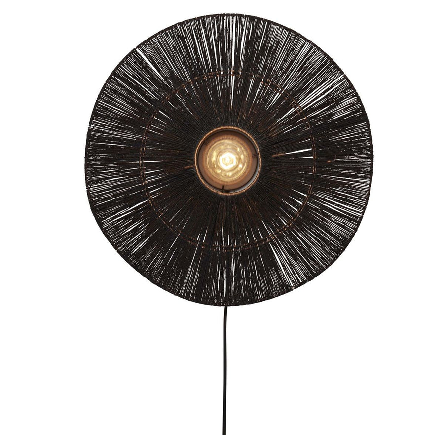 Wandlamp iguazu l schijf 55cm, zw.