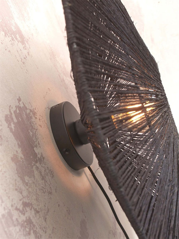 Wandlamp iguazu l schijf 55cm, zw.