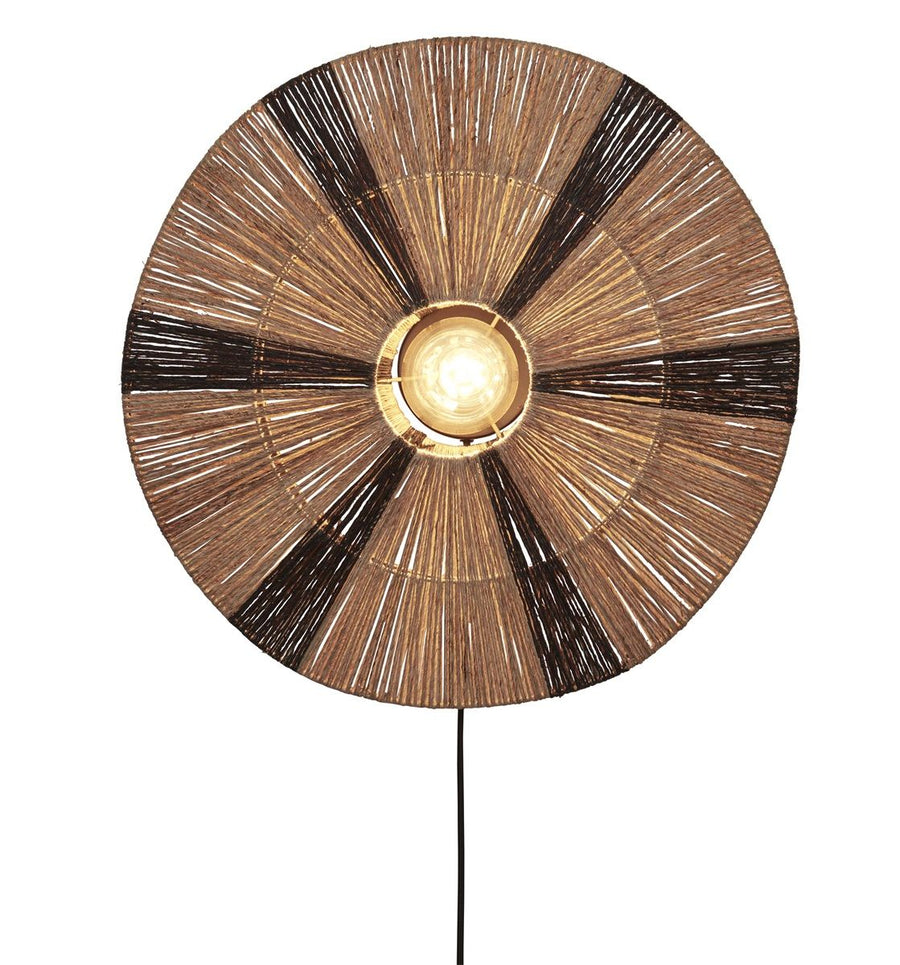 Wandlamp iguazu l schijf 55cm, zwnat.