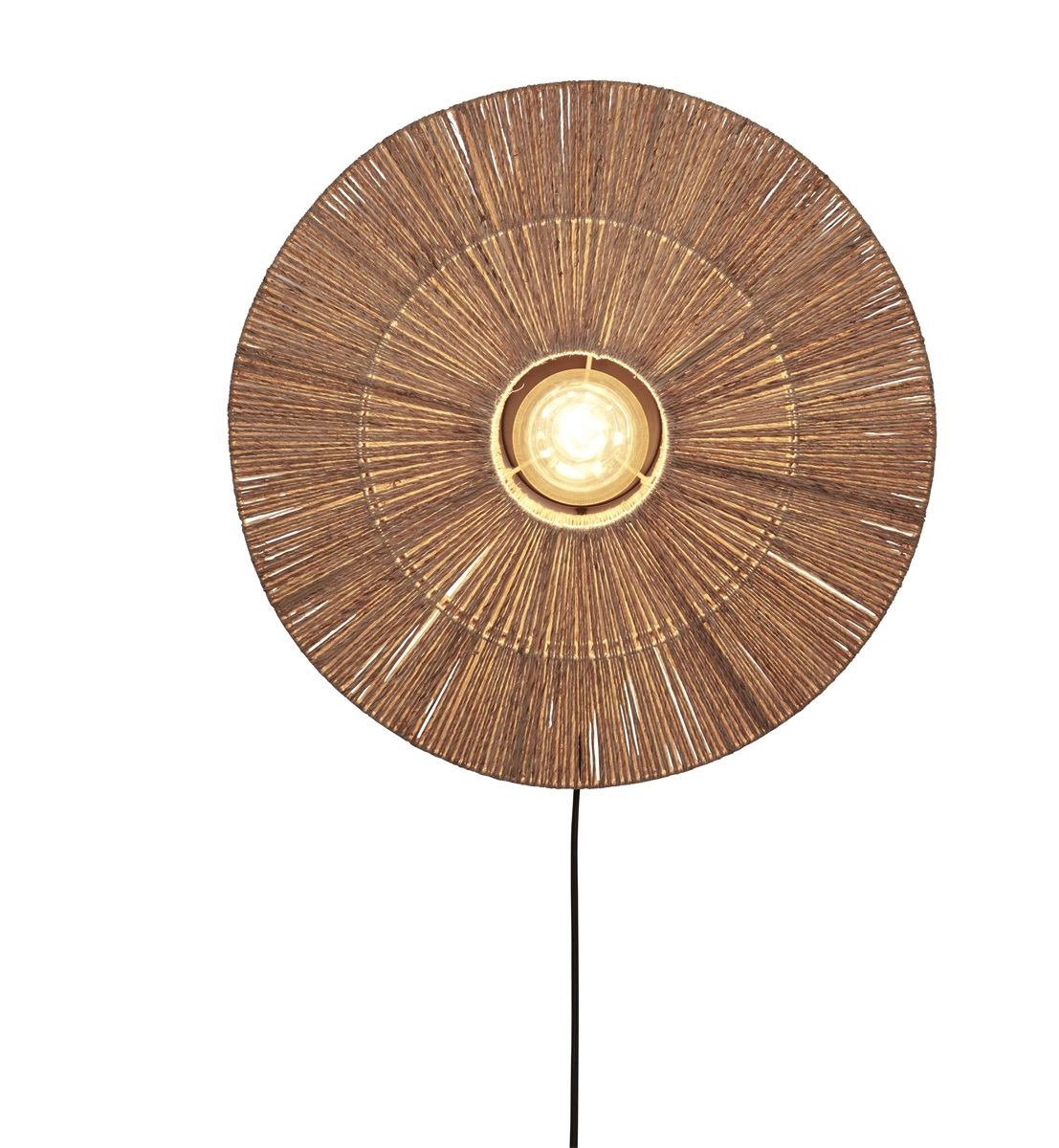 Wandlamp iguazu l schijf 55cm, nat.