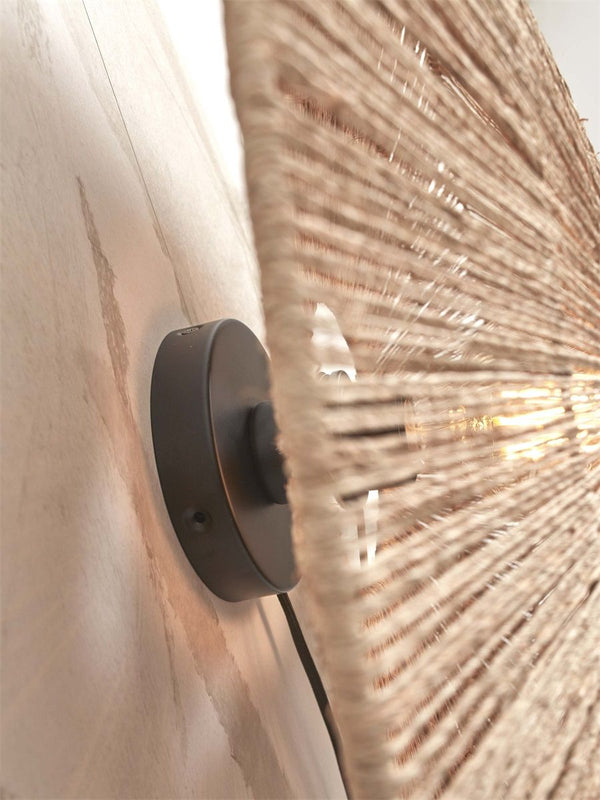 Wandlamp iguazu l schijf 55cm, nat.