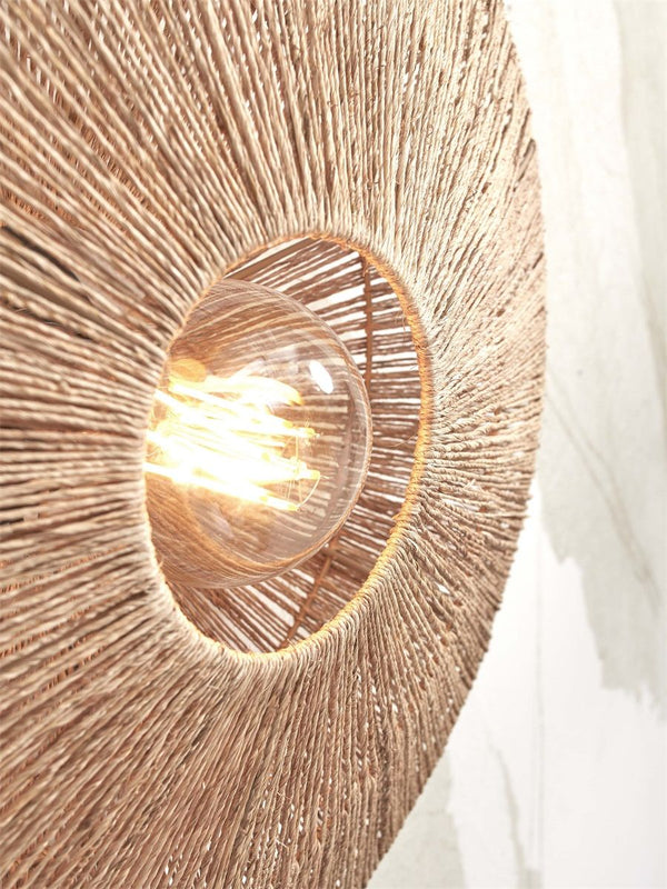 Wandlamp iguazu l schijf 55cm, nat.