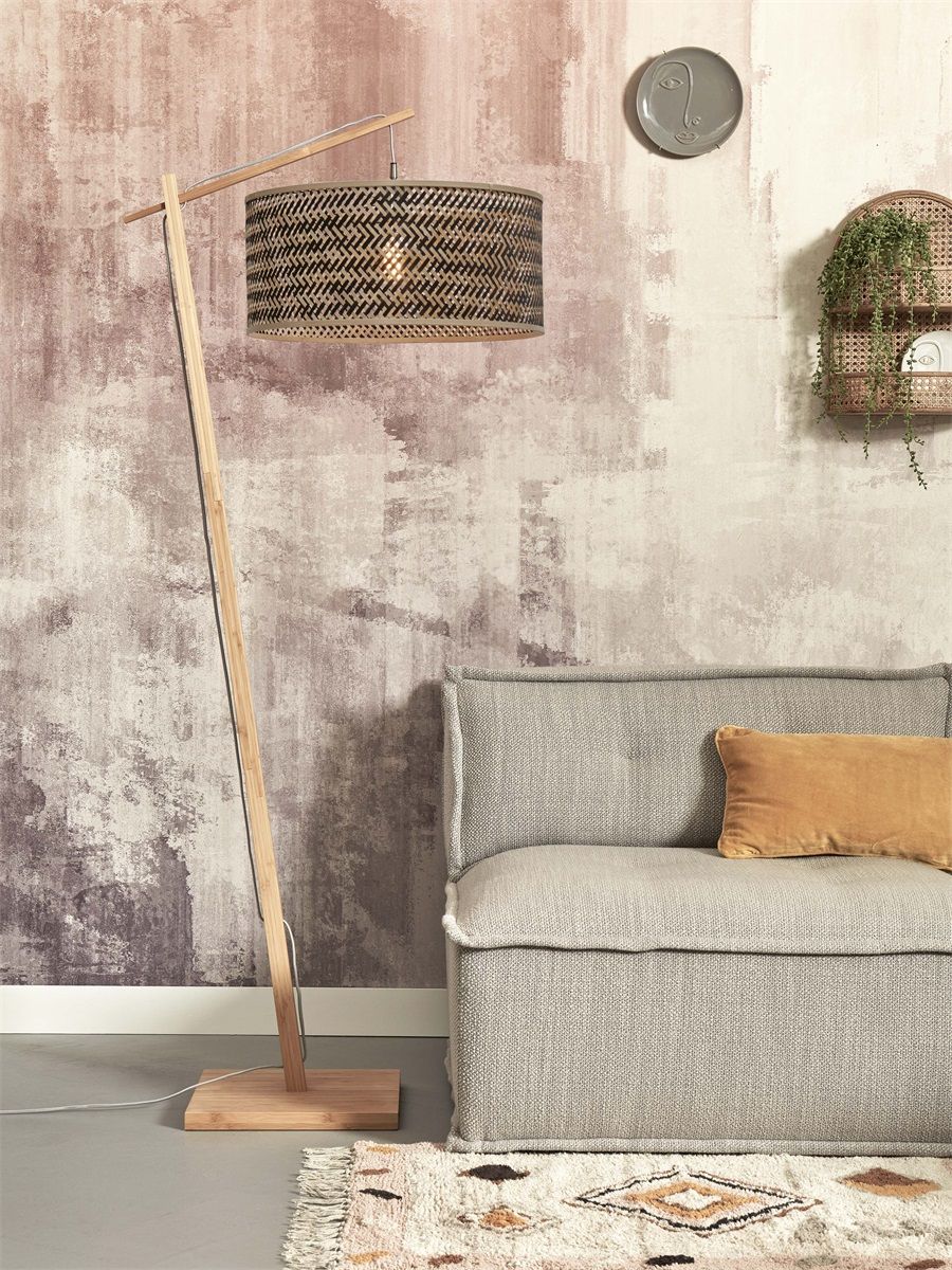 Vloerlamp java l nat50x22, zwnat.
