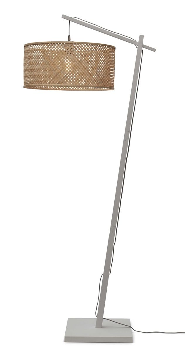 Vloerlamp java l wit50x22, nat.