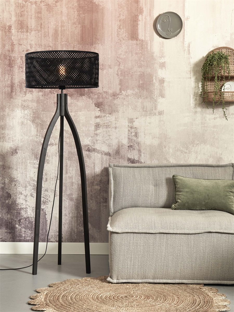 Vloerlamp java 3-poot zw50x22, zw.
