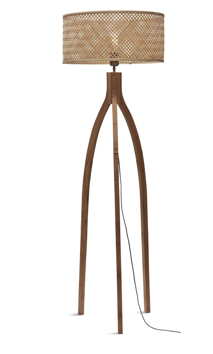 Vloerlamp java 3-poot nat50x22, nat.