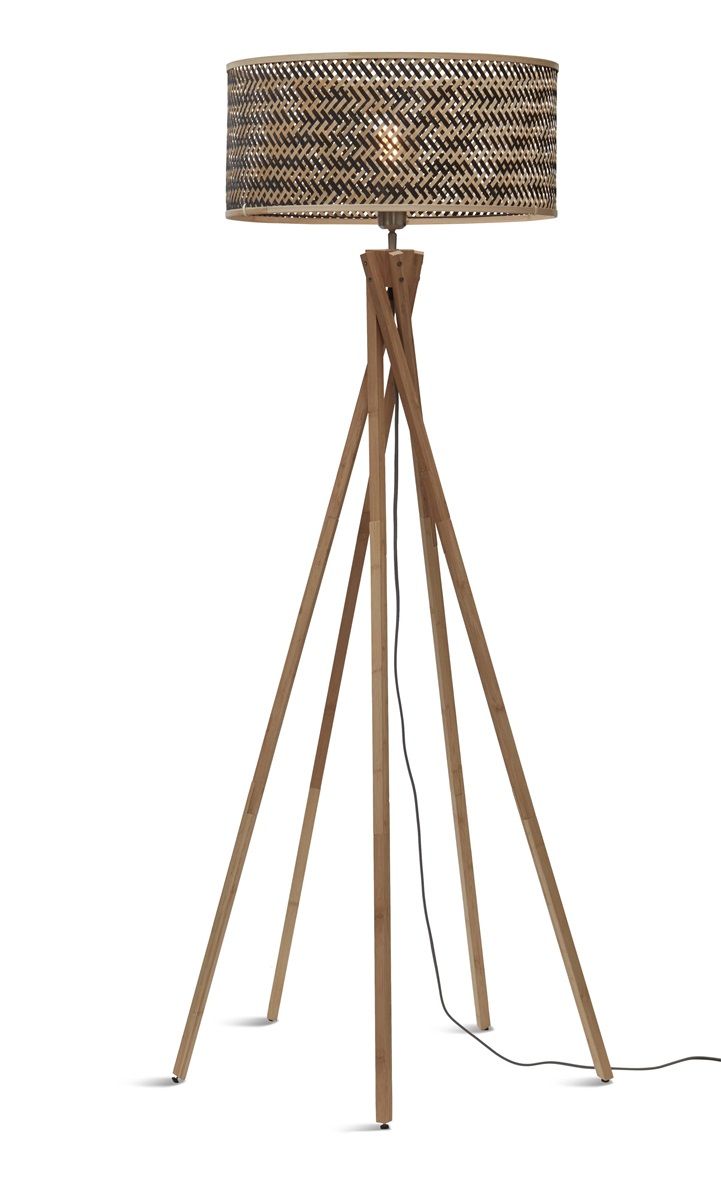Vloerlamp java 5-poot nat50x22, zwnat.