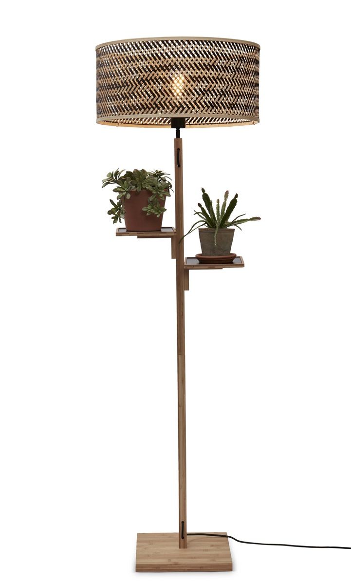 Vloerlamp java plank nat50x22, zwnat.