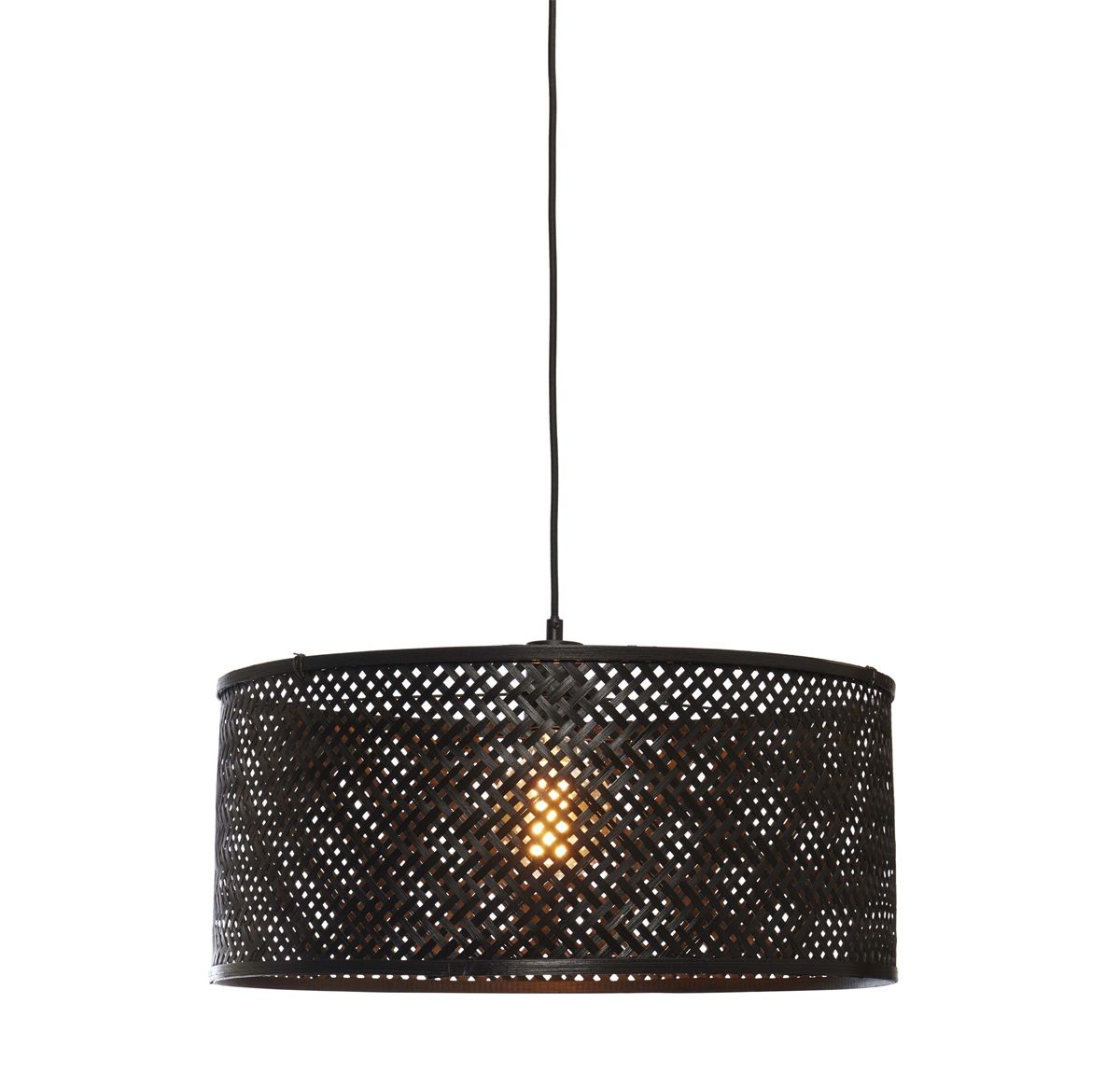 Hanglamp java 50x22, zwart