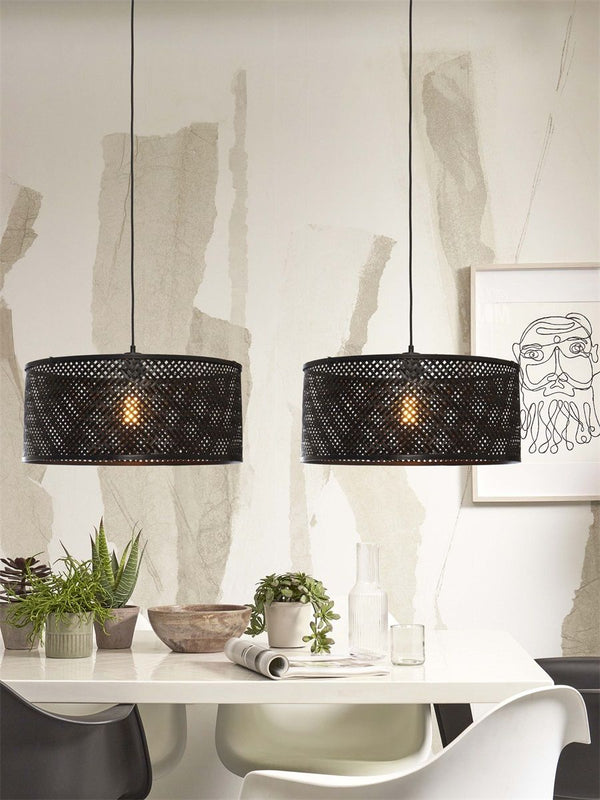 Hanglamp java 50x22, zwart