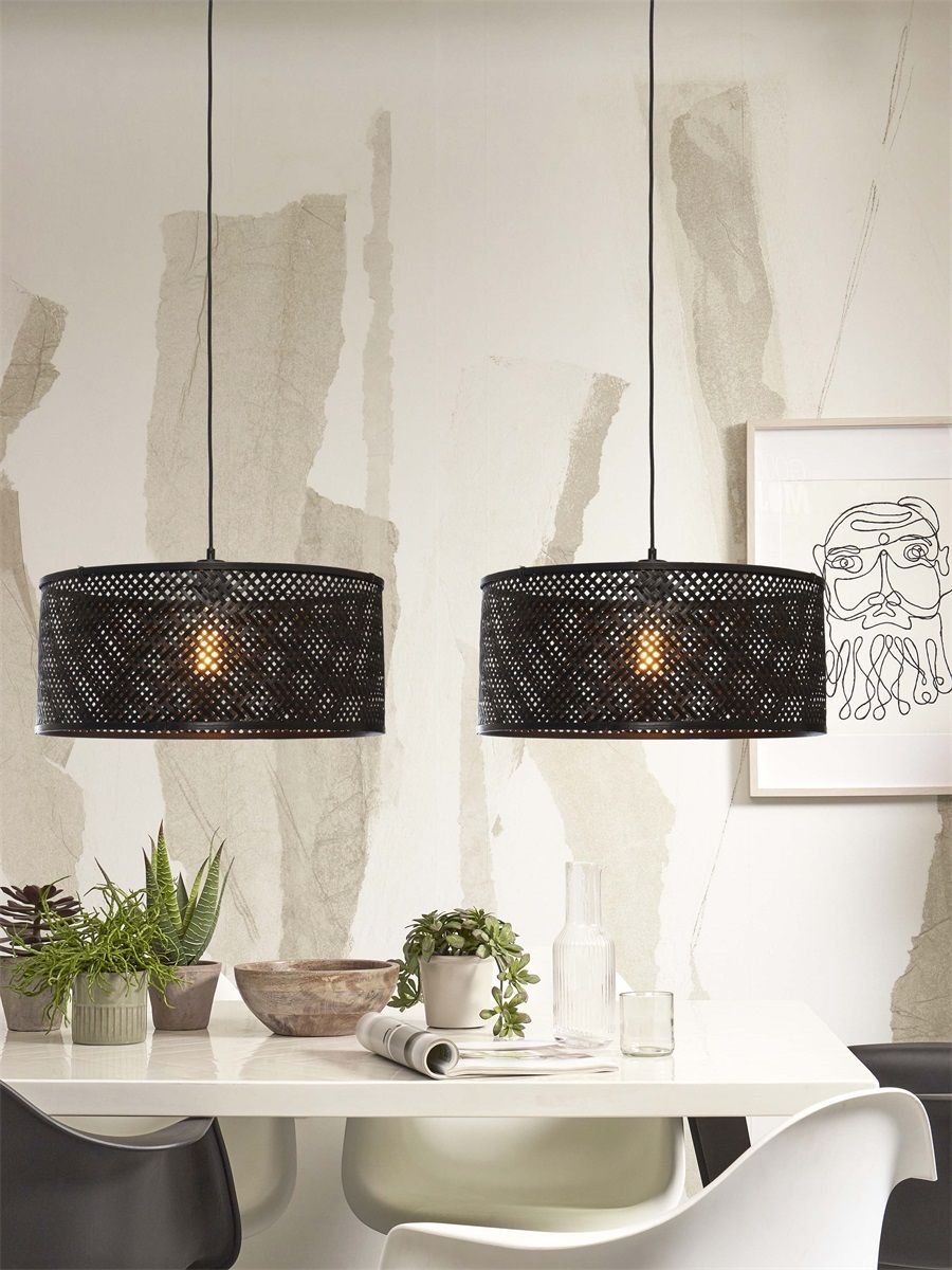 Hanglamp java 50x22, zwart
