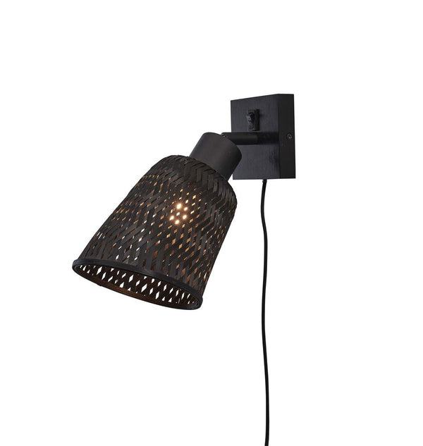 Wandlamp java zw15x17, zwart