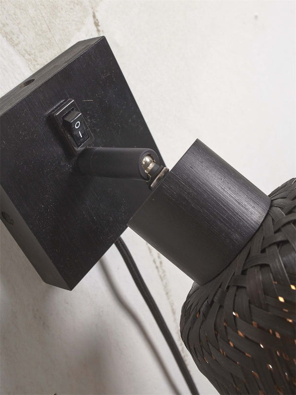 Wandlamp java zw15x17, zwart