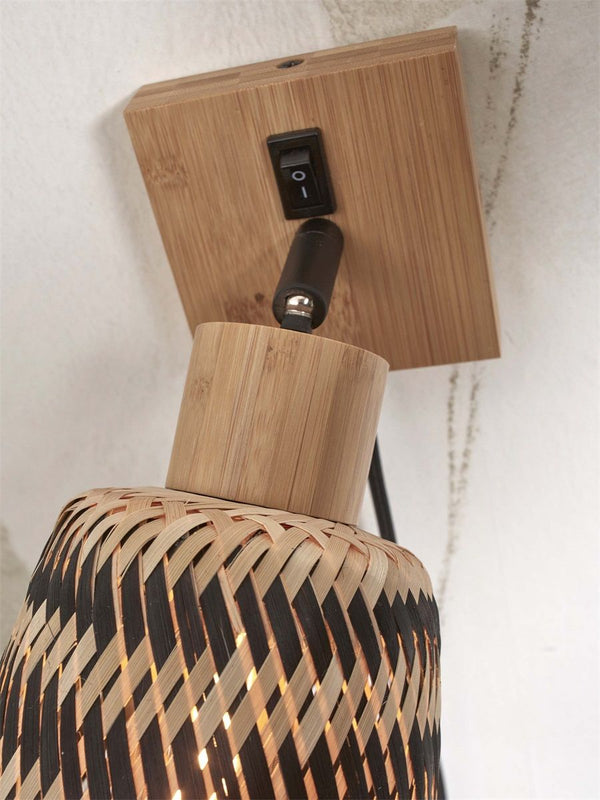 Wandlamp java nat15x17, zw.nat.