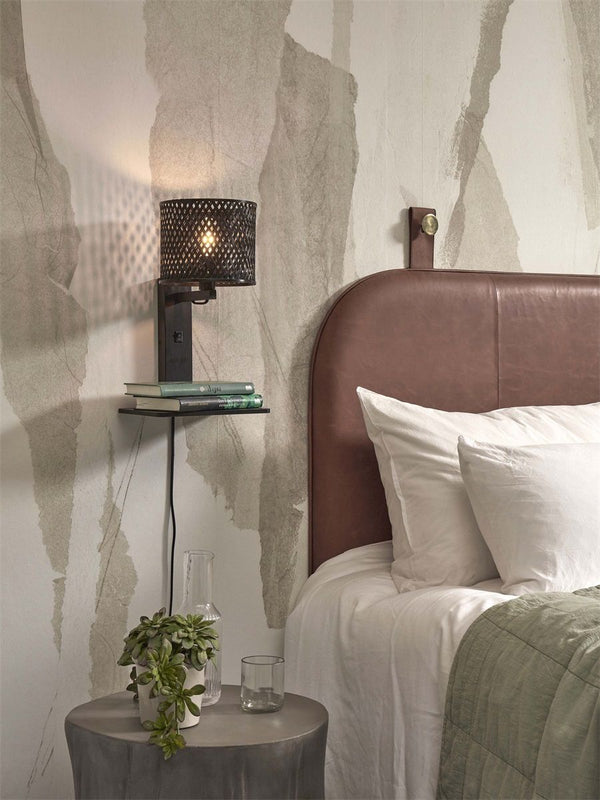 Wandlamp java plank zw.18x15, zw.