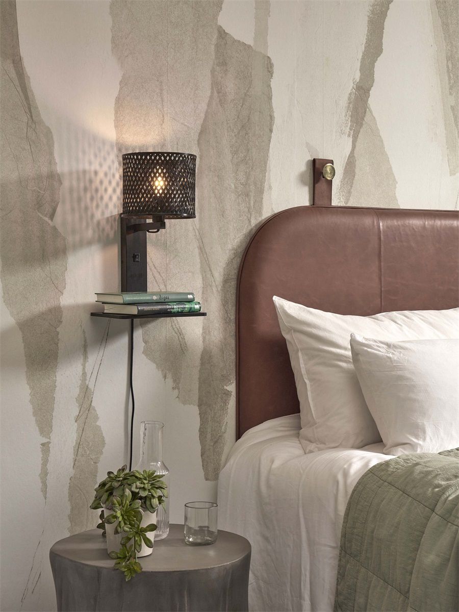 Wandlamp java plank zw.18x15, zw.