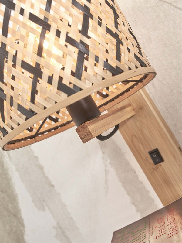 Wandlamp java plank nat18x15, zwnat.