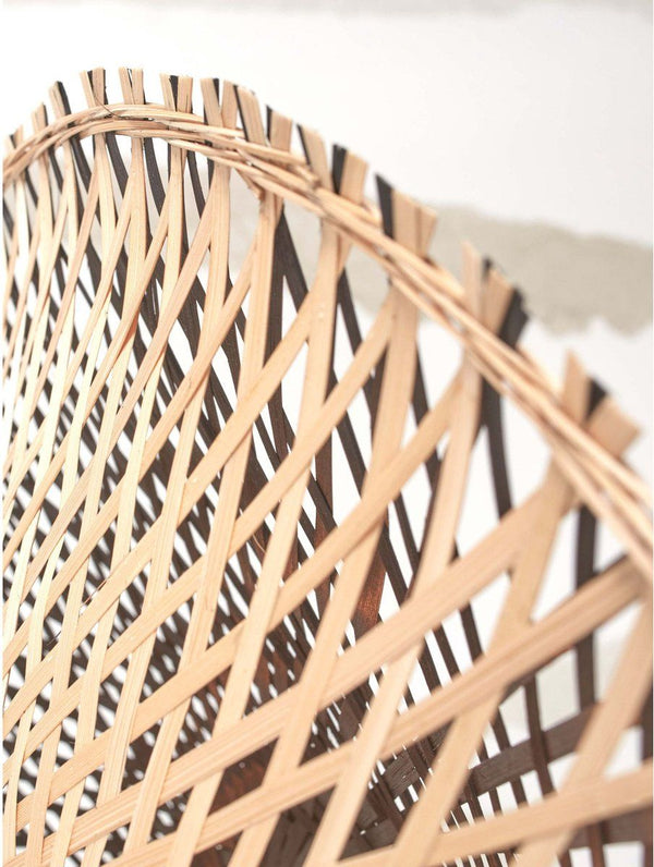 Wandlamp Kalimantan  Bamboe/Zwart Ø60cm