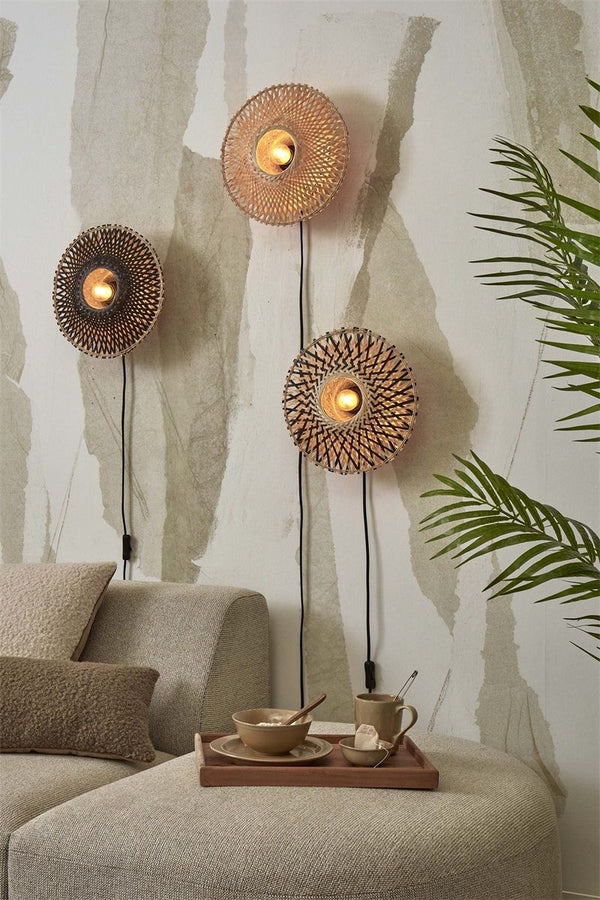 Wandlamp?kalimantan?xs 30cm, zwnat.