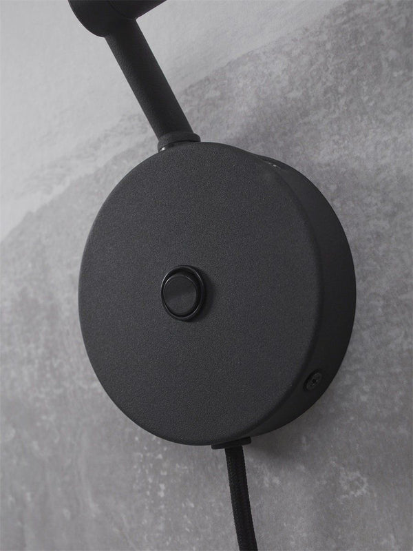 Wall lamp iron Montreux, black
