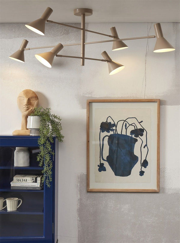 Ceiling lamp Izmir 3-arm, sand