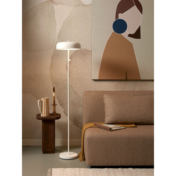 Floor lamp iron Porto, white