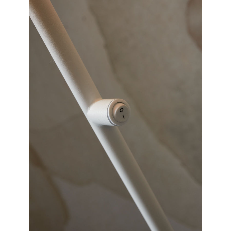 Floor lamp iron Porto, white