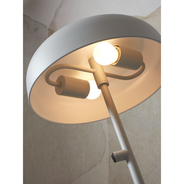 Floor lamp iron Porto, light grey
