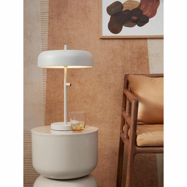 Table lamp iron Porto L, light grey