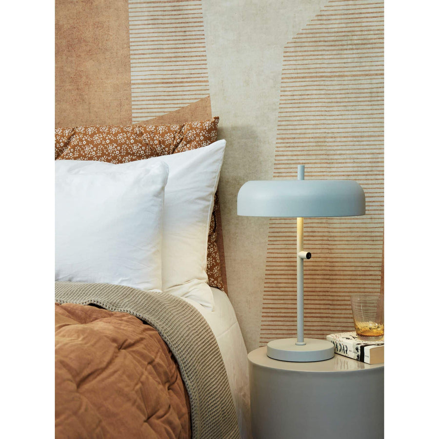 Table lamp iron Porto L, light grey