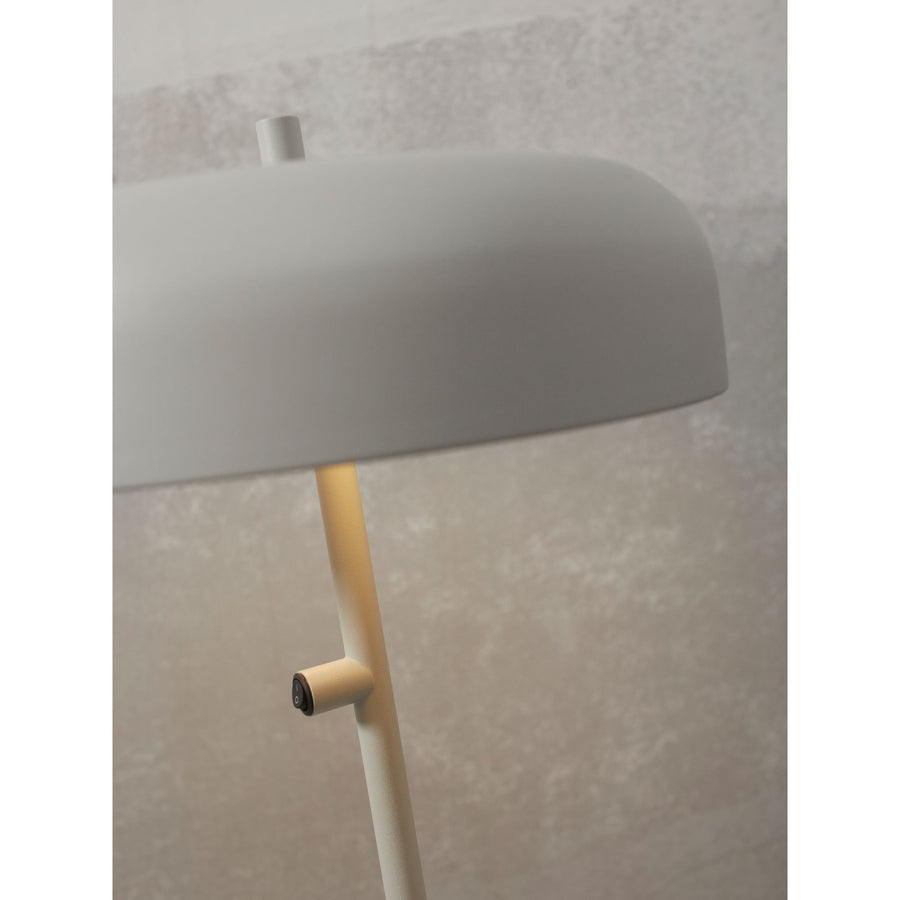 Table lamp iron Porto L, light grey