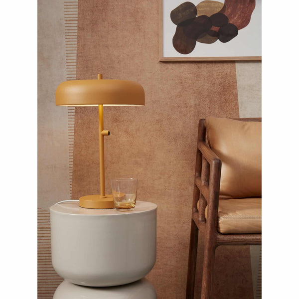 Table lamp iron Porto L, mustard