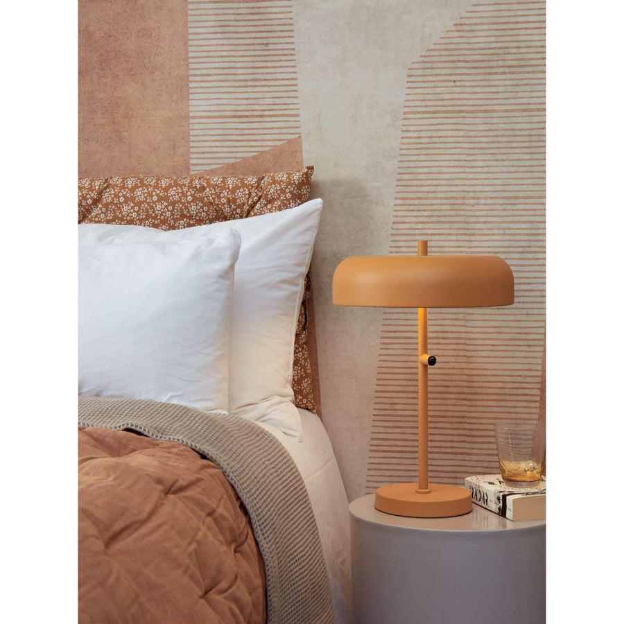 Table lamp iron Porto L, mustard