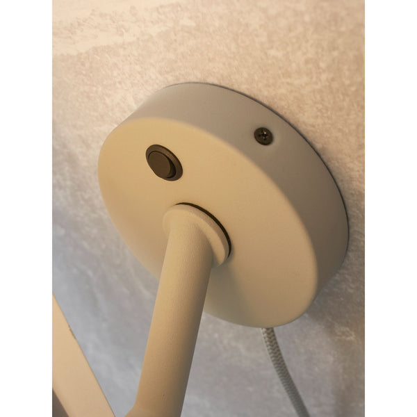 Wall lamp iron Porto, light grey