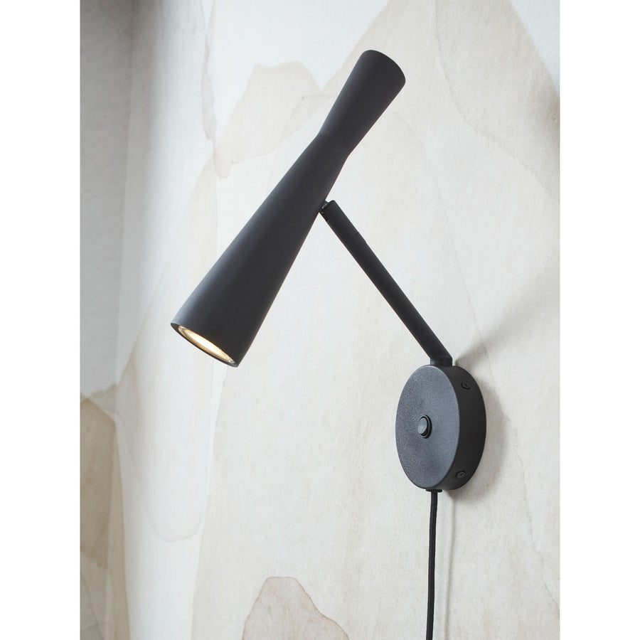 Wall lamp Bordeaux GU10, black
