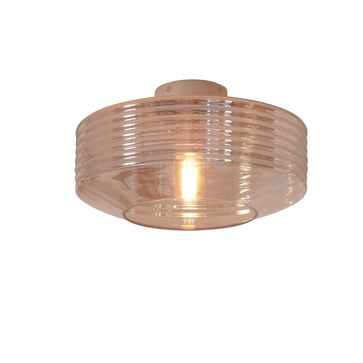 Ceiling lamp glass Verona, amber
