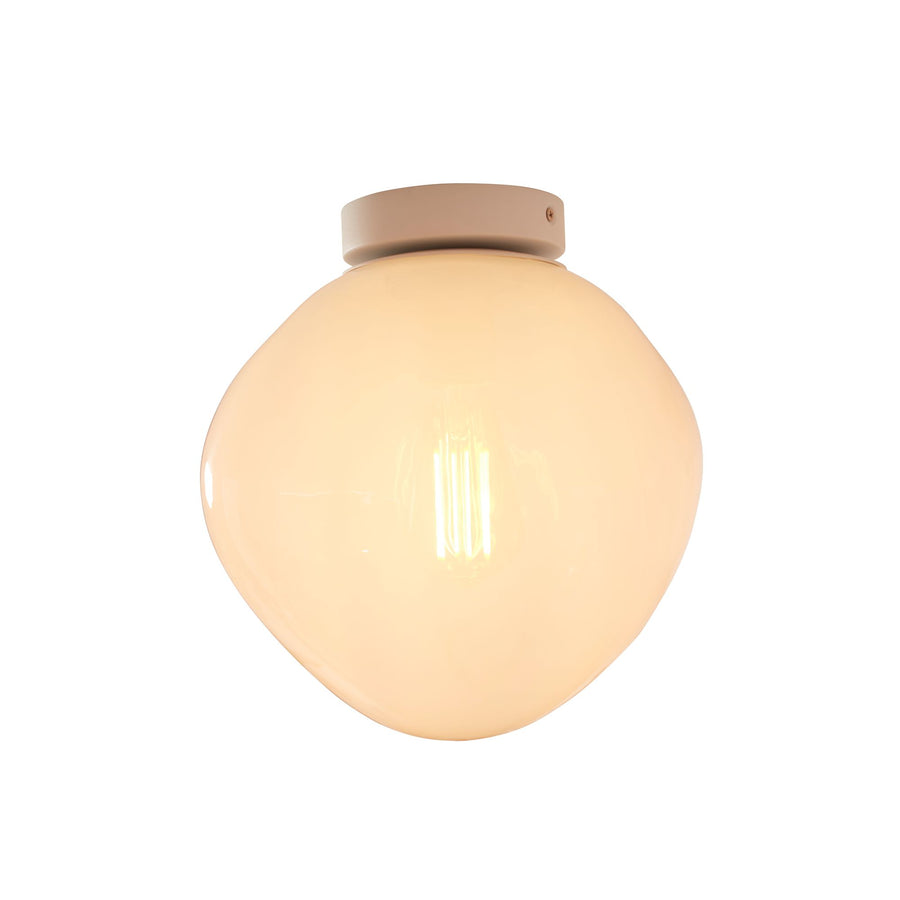Ceiling lamp Helsinki boulder, milk white