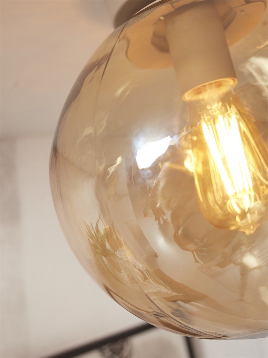Ceiling lamp Helsinki boulder, amber