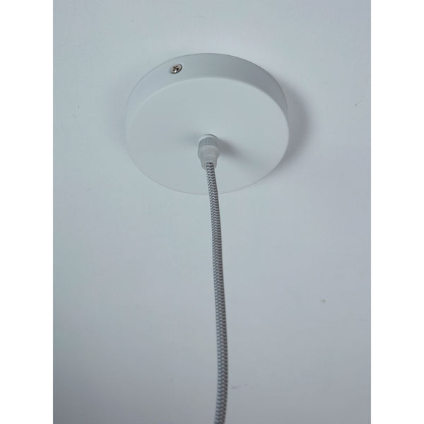 Hanging lamp Helsinki boulder, milk white