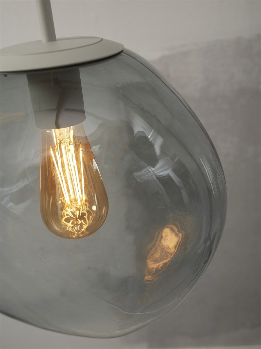 Hanging lamp Helsinki boulder, light grey