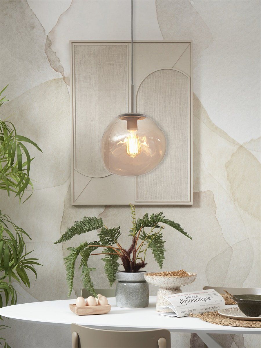 Hanging lamp Helsinki boulder, amber