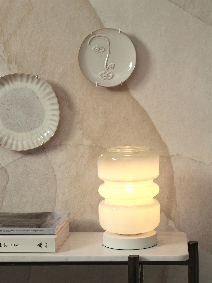 Table lamp Verona, c.gradient milk white