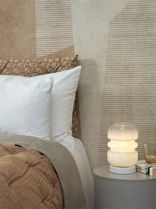 Table lamp Verona, c.gradient milk white