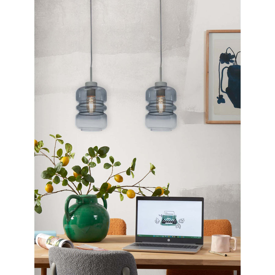 Hanging lamp Verona, c.gradient light grey