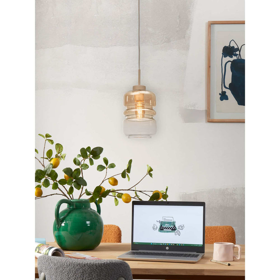 Hanging lamp Verona, c.gradient amber
