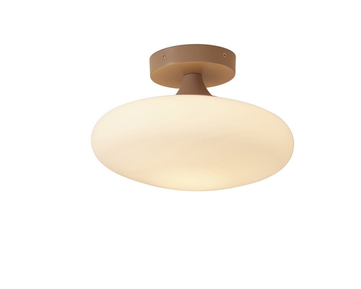 Ceiling lamp Sapporo glass white/sand, S