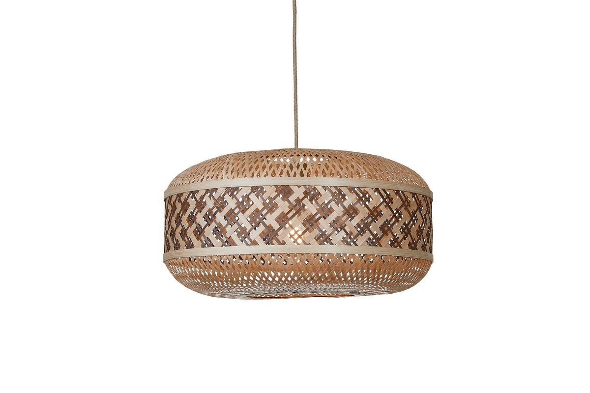 Hanglamp langkawi rond ?50cm, nat/bruin.
