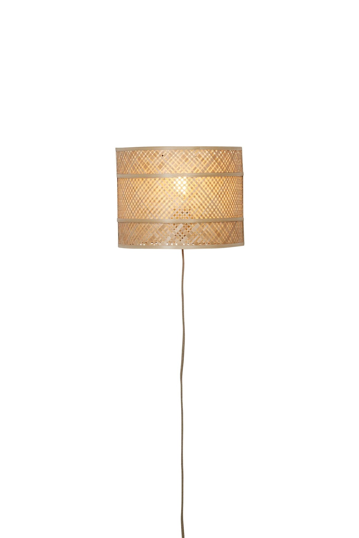 Wandlamp langkawi halfrond naturel