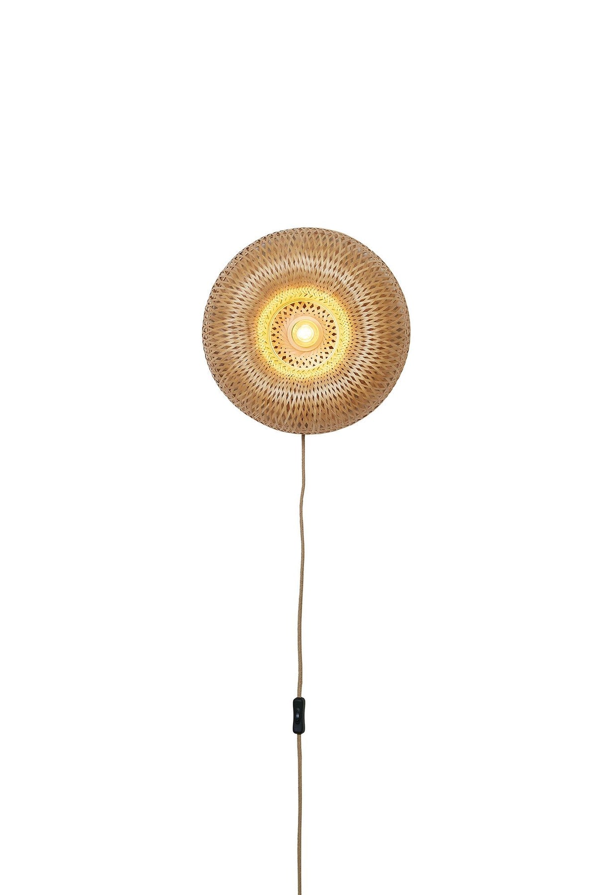 Wandlamp barbados rond ?35cm, naturel