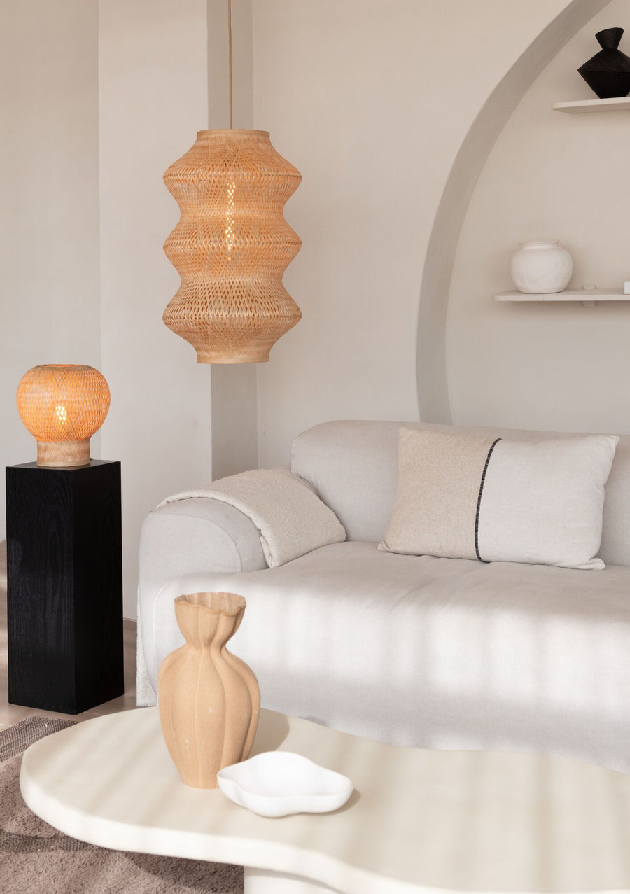 Hanglamp barbados 3-bol naturel, xl